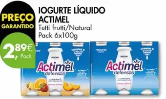 Pingo Doce Iogurte líquido actimel promoção