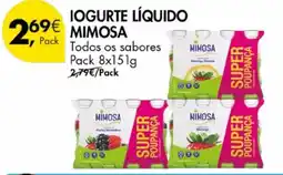 Pingo Doce Iogurte líquido mimosa promoção