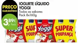 Pingo Doce Iogurte líquido yoggi promoção