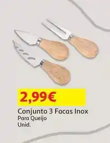 Auchan Conjunto 3 facas inox promoção