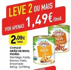 Intermarché Compal - grão de bico feijão: promoção