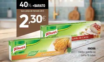 Coviran KNORR Caldos galinha ou carne 16 cubos promoção