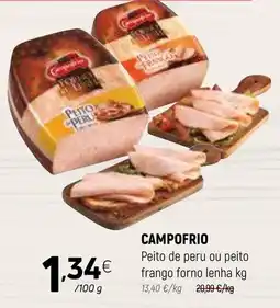 Coviran CAMPOFRIO Peito de peru ou peito frango forno lenha promoção