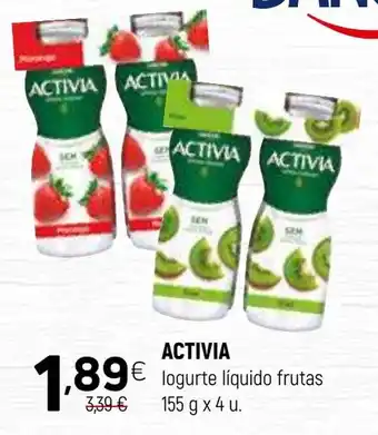 Coviran ACTIVIA logurte líquido frutas promoção