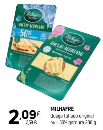 Coviran MILHAFRE Queijo fatiado original ou -50% gordura promoção