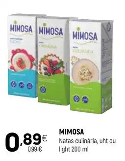 Coviran MIMOSA Natas culinária, uht ou light promoção