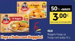 Coviran IGLO Nuggets frango ou frango com queijo 10 u. promoção