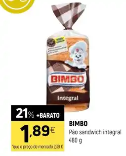 Coviran BIMBO Pão sandwich integral promoção