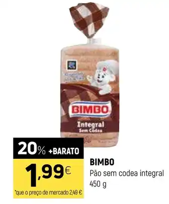 Coviran BIMBO Pão sem codea integral promoção