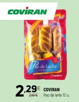 Coviran COVİRAN Pao de leite 12 u. promoção