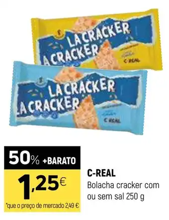 Coviran C-REAL Bolacha cracker com ou sem sal promoção