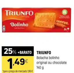 Coviran TRIUNFO Bolacha bolinho original ou chocolate promoção