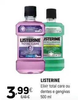 Coviran LISTERINE Elixir total care ou dentes e gengivas promoção