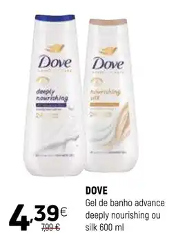 Coviran DOVE Gel de banho advance deeply nourishing silk promoção