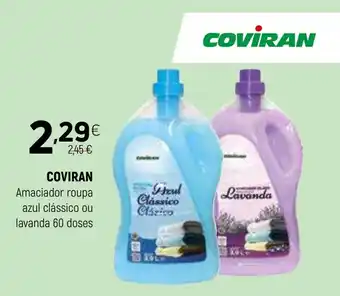 Coviran COVIRAN Amaciador roupa azul clássico ou lavanda 60 doses promoção