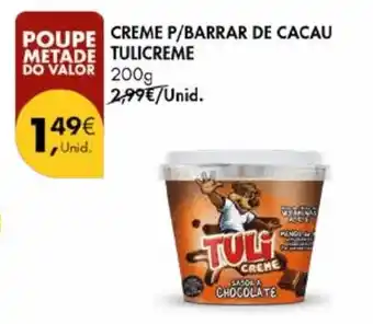 Pingo Doce Creme p/barrar de cacau tulicreme promoção