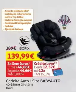 Auchan Babyauto - cadeira auto i-size promoção