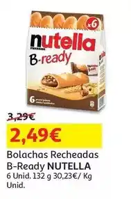 Auchan Nutella - bolachas recheadas b-ready promoção