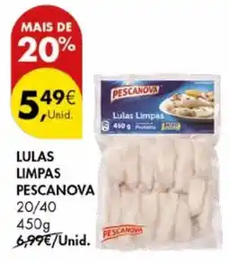 Pingo Doce Lulas limpas pescanova 20/40 promoção