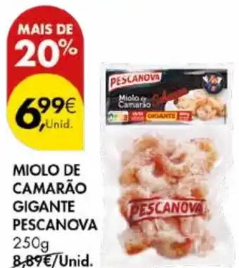 Pingo Doce Miolo de camarão gigante pescanova promoção