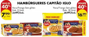 Pingo Doce Hambúrgueres capitão iglo promoção