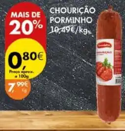 Pingo Doce Chourição porminho promoção