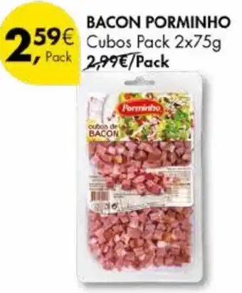 Pingo Doce Bacon porminho promoção