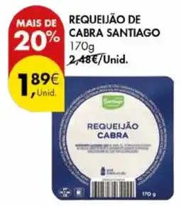 Pingo Doce Requeijão de cabra santiago promoção