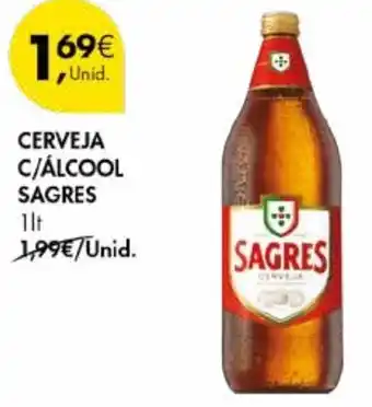 Pingo Doce Cerveja c/álcool sagres promoção