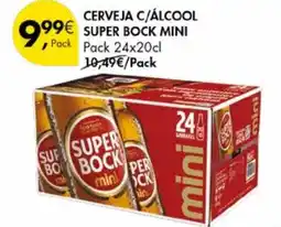 Pingo Doce Cerveja c/álcool super bock mini promoção