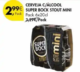 Pingo Doce Cerveja c/álcool super bock stout mini promoção