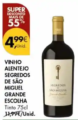 Pingo Doce Vinho alentejo segredos de são miguel grande escolha tinto promoção