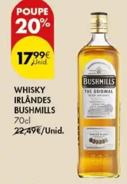 Pingo Doce Whisky irlândes bushmills promoção