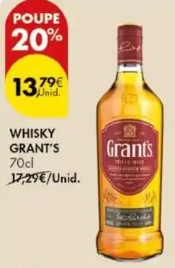 Pingo Doce Whisky grant's promoção