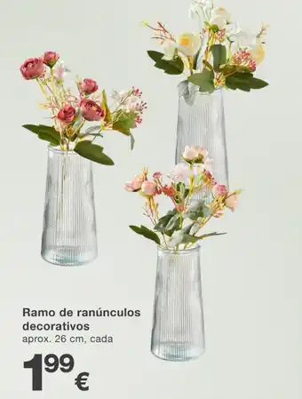 kik Ramo de ranúnculos decorativos promoção