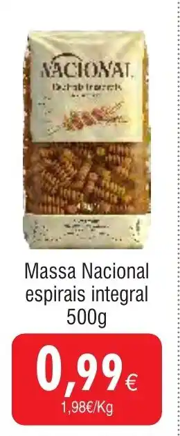 Froiz Massa Nacional espirais integral promoção