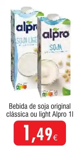 Froiz Bebida de soja original clássica ou light Alpro promoção