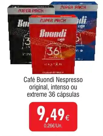 Froiz Café Buondi Nespresso original, intenso ou extreme promoção