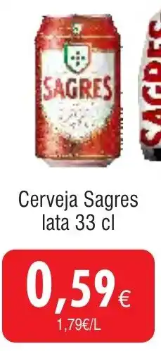 Froiz Cerveja Sagres lata promoção