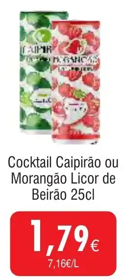 Froiz Cocktail Caipirão ou Morangão Licor de Beirão promoção