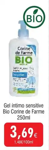 Froiz Gel íntimo sensitive Bio Corine de Farme promoção