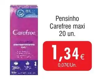 Froiz Pensinho Carefree maxi promoção