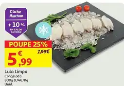 Auchan Lula Limpa Congelada promoção