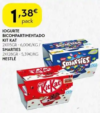 Spar Iogurte bicompartimentado kit kat promoção