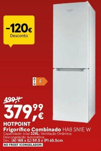 Worten Hotpoint Frigorífico Combinado HA8 SN1E W promoção