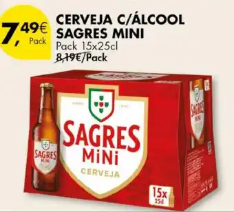 Pingo Doce Cerveja c/álcool sagres mini promoção