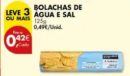 Pingo Doce Bolachas de  água e sal promoção