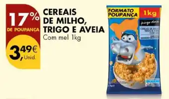 Pingo Doce Cereais de milho trigo e aveia promoção