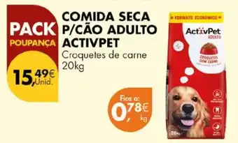 Pingo Doce Comida seca p/cão adulto activpet promoção