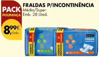 Pingo Doce Fraldas p/incontinência promoção